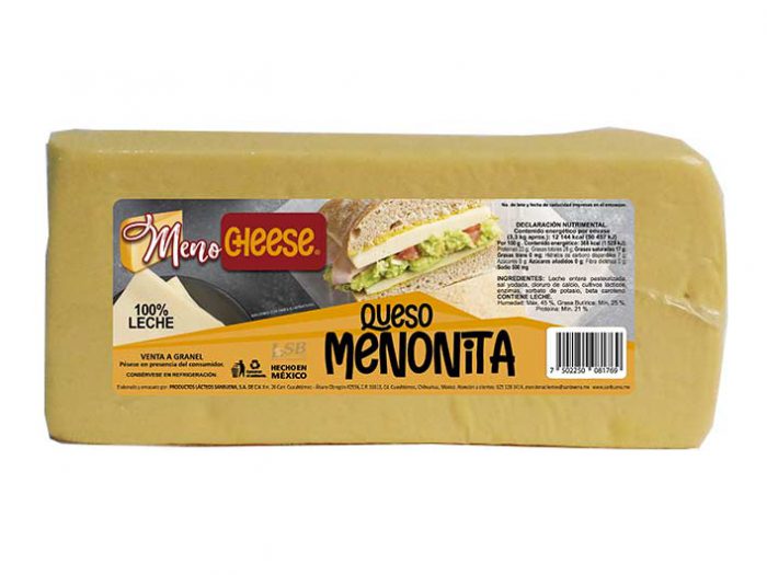 BARRA QUESO MENONITA MENO CHEESE 3,3 kg